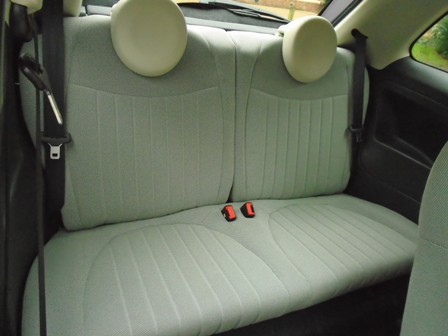 Fiat 500 isofix outlet points