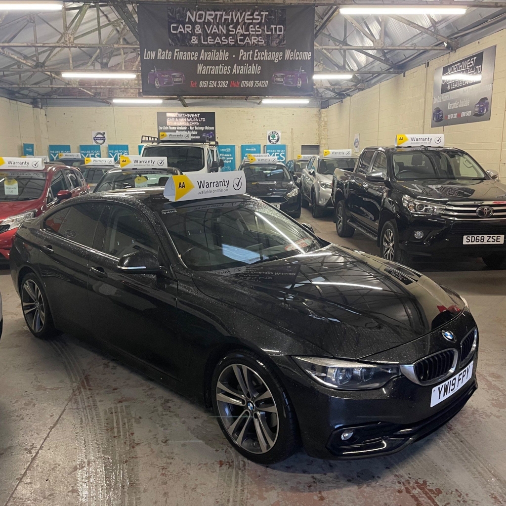2019 (19) BMW 4 SERIES GRAN COUPE 2.0 420d Sport Auto Euro 6 (s/s) 5dr | 72,618 miles