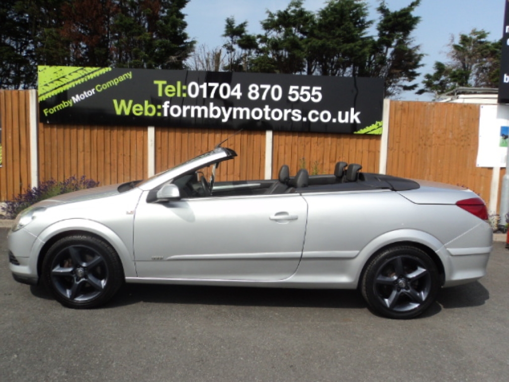 2007 VAUXHALL ASTRA 1.8 TWIN TOP DESIGN 3d 140 BHP FULL BLACK LEATHER | 49,000 