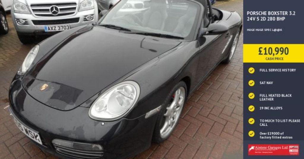 2005 PORSCHE BOXSTER 3.2 24V S 2d 280 BHP HUGE HUGE SPEC L@@K | 78,000 