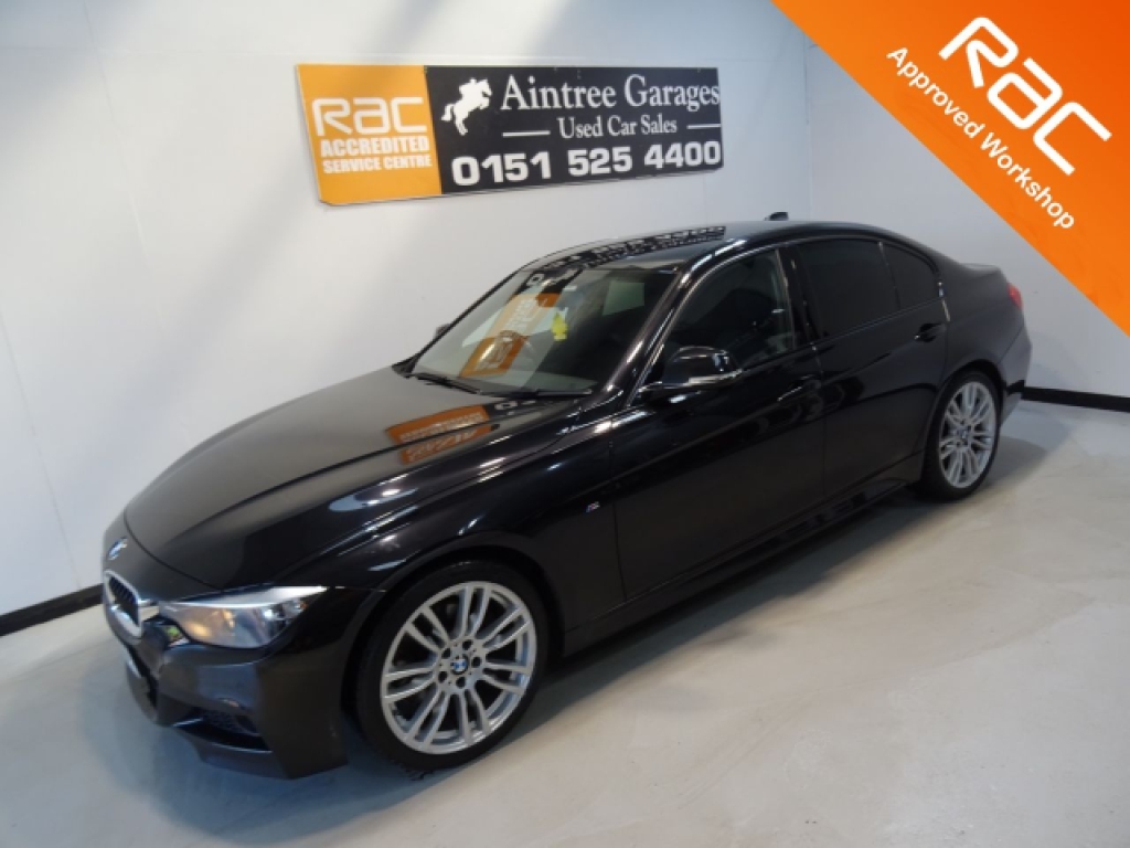 2014 BMW 3 SERIES 3.0 330D M SPORT 4d 255 BHP BLACK HEATED LEATHER SEATS | 128,000 